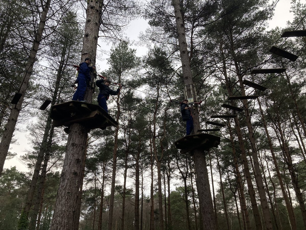 The sun’s just come out as the boys start their adventure.