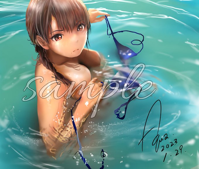 海水浴あるある#絵描きさんと繫がりたい #日曜日はフォロワーさんが増える 