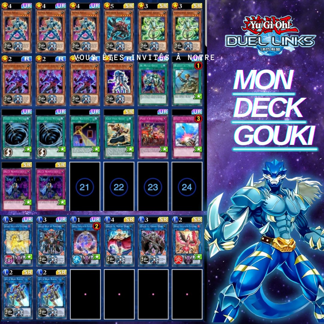 GSUsquad's tweet photo. Le deck utilisé pour atteindre le titre de KOG de @YGO_DL_Official @KONAMIFR #yugioh #duellinks #itstimetoduel https://t.co/iIl1QCBrYK