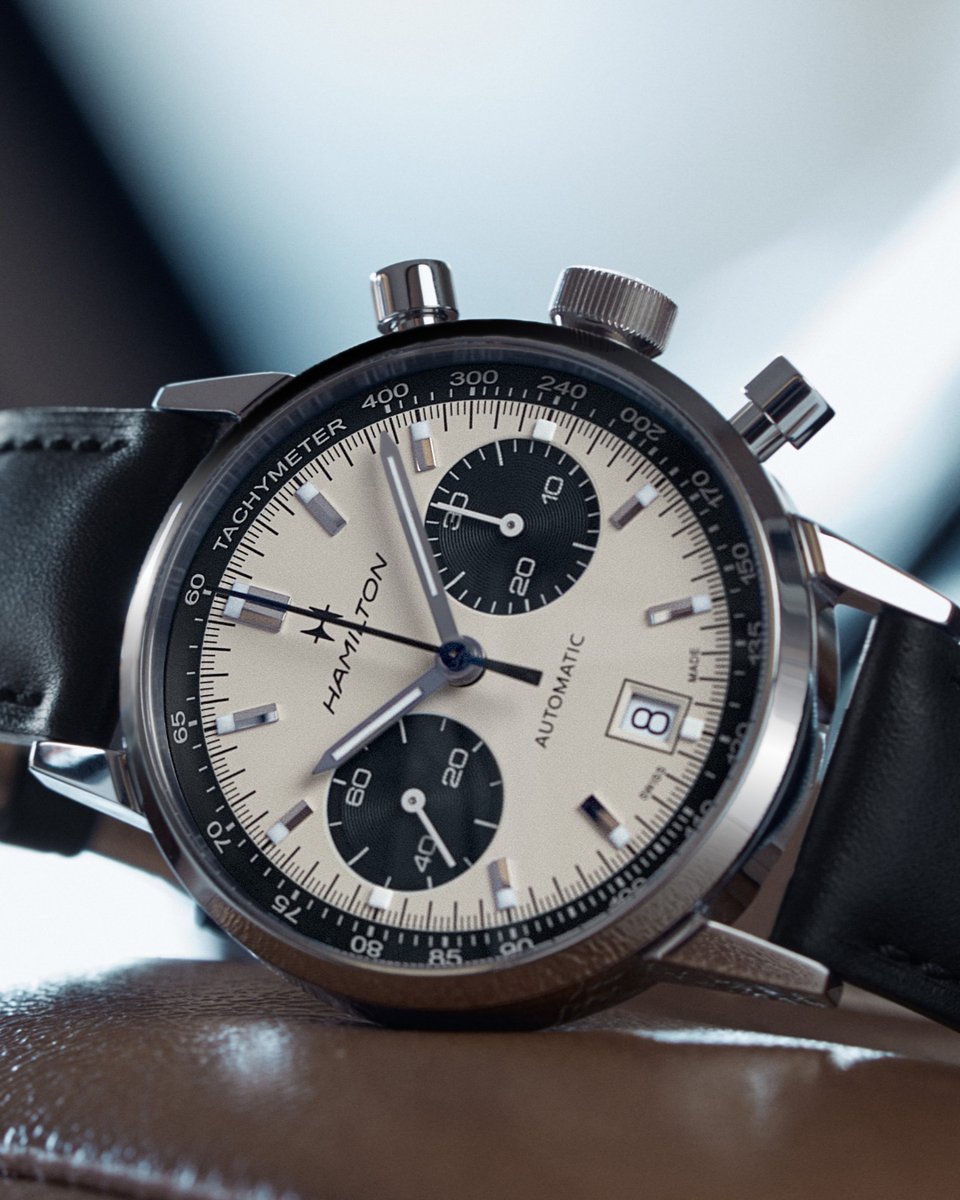 hamiltonwatch's tweet photo. The perfect duo. Our ambassador and on-screen hero @danielhenney wears the vintage-inspired Intra-Matic Auto Chrono with its instantly recognizable panda dial: https://t.co/g9RJ1FmEGH

#hamiltonwatch #hamiltonintramatic #timepiece #watch #watchoftheday
(Ref. H38416711, H38416111) https://t.co/0CpwQEv6AZ