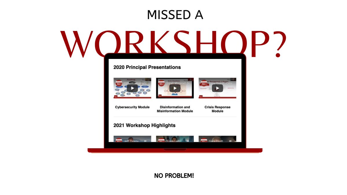 We had ten regional workshops in 2022. Catch up on all by visiting our website.

Past Workshops: electionsecurity.usc.edu/past-workshops…