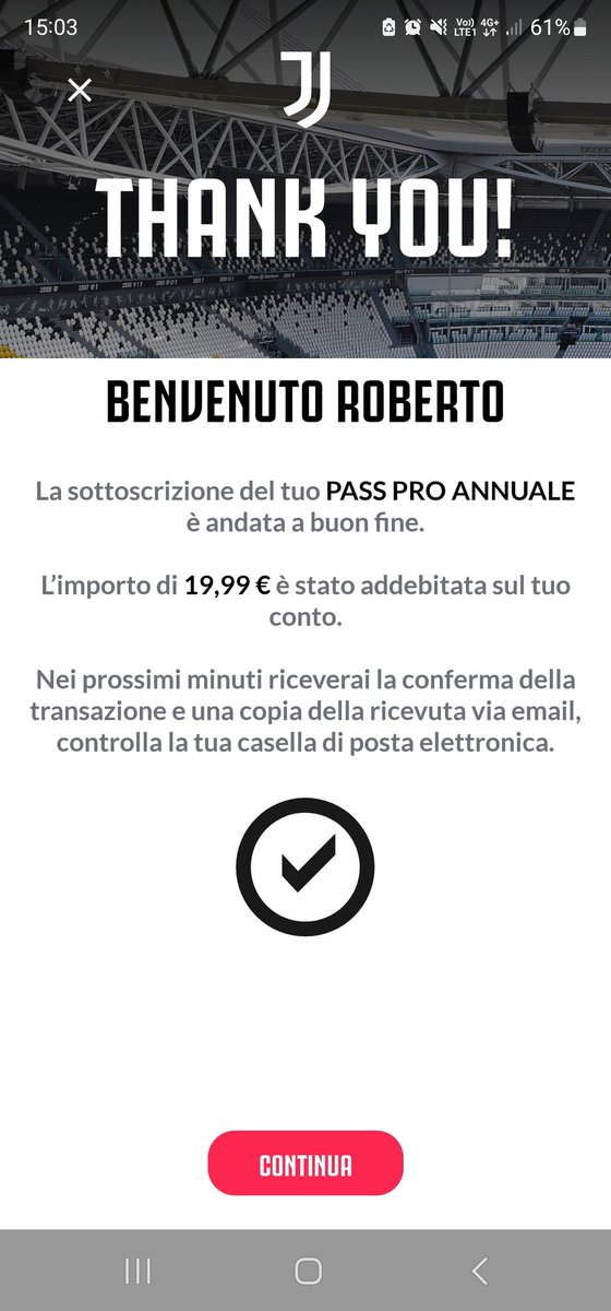 robimorelli's tweet photo. Dopo aver disdetto Dazn, oggi ho dato il mio contributo alla Juve, perché il supporto, anche economico, alla Juve non deve mai mancare da parte dei suoi tifosi #ForzaJuve #DisdetteDaznSky #juvetv https://t.co/j2pV0svHGy