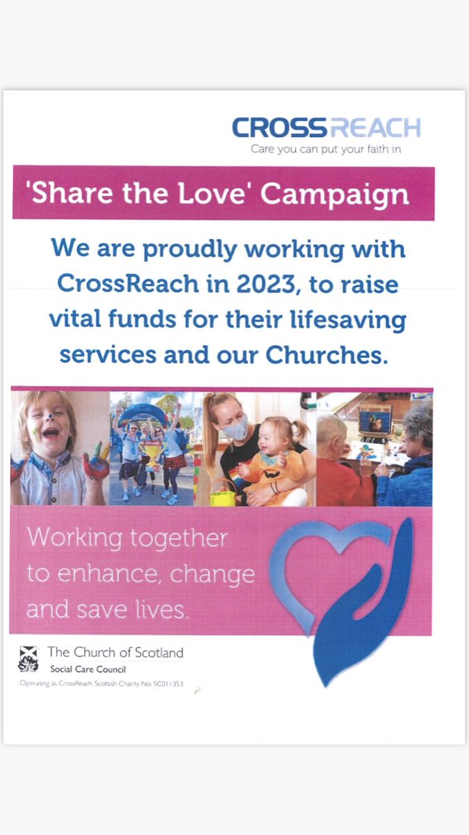 LenzieUnion's tweet photo. Really enjoyable Souper Sunday Service this morning hearing of God’s amazing work here in Scotland and further afield. Also great taking part in CrossReach - Share the Love campaign. Thanks CrossReach for providing the resources and expertise.

@CrossReach  
@churchscotland https://t.co/4UFICi57yh