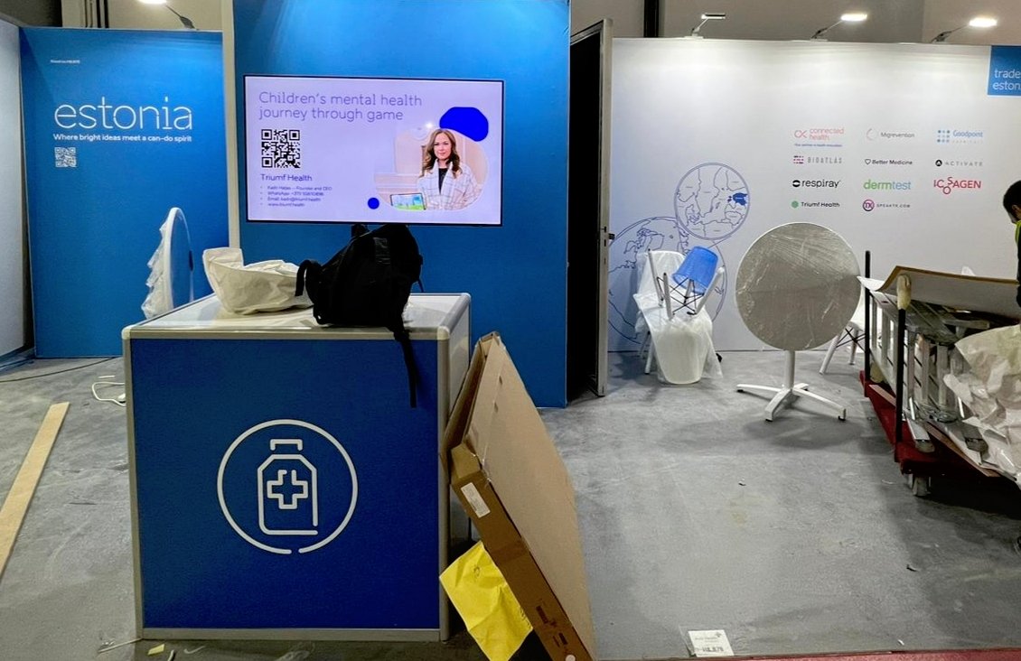 Are you ready for #ArabHealth2023? Our booth preparations are going strong, so we are soon ready for the kick off on Monday! Meet the Estonian #healthtech delegation including Triumf Health at @Arab_Health H8.B70!
Our CEO Dr. Kadri Haljas (as seen on the picture 👇) welcomes you!
