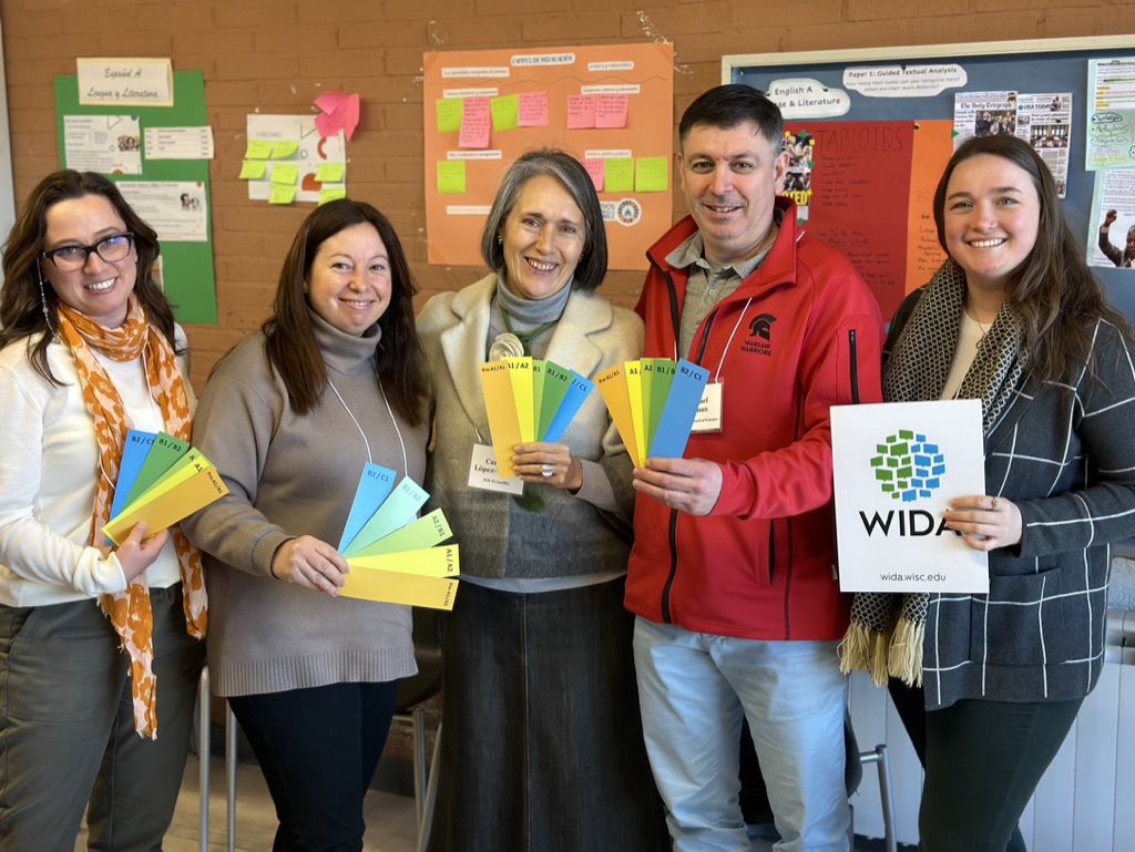 NordmeyerJ's tweet image. 🤓 Linguistic insights from 20 international educators at the @WIDA_UW MODEL-CEFR linking study in Madrid.
🤩Lucky to work with a rockstar grade 6-8 group: Jane, Joni, Carmen, Mike and Emma!
@TeachELLs
@emmawrightedu
@GallegoCostello
@ASW_Warsaw
@ICSMadrid
@SekElCastillo