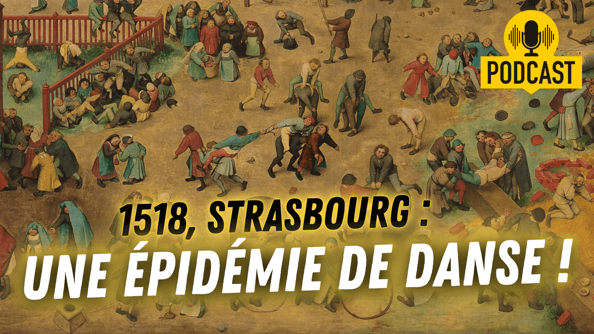 Nouvel épisode à écouter ! ⭐ À l’été 1518, dans les rues de Strasbourg, de nombreuses personnes s'agitent frénétiquement... Un épisode écrit par @historiae_sct et présenté par @gab_mace. #Histoire #Podcast