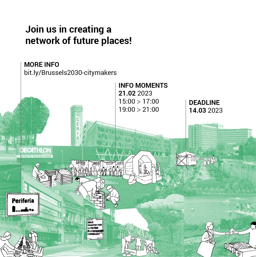 ⚡️Open call! Join us in building the #Brussels2030 city project:
👉 brussels2030.be/citymakers

🤝#B2030 <a href="/ArchWorkroom/">Architecture Workroom Brussels</a> #LoUIsELab
#urbanlife #urbanart #urbanism #urbanplanning #spatialplanning #citymanagement #publicspace #commons #urbandesign #architecture #brussels #UrbanMobility