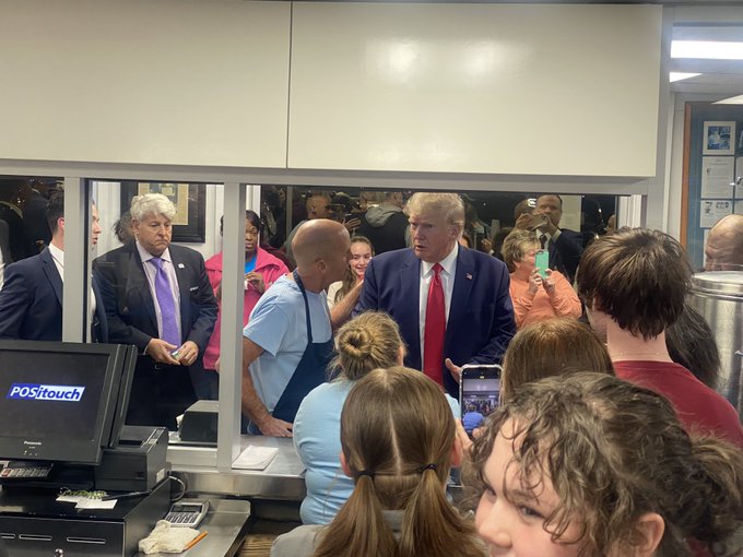 BillKristol's tweet image. Coverage I've seen of Trump campaign trip is all 2024 horserace. Jan. 6 not mentioned. Understandable but suggests the price we've paid for no indictments, no trial, no real reckoning for Jan. 6. Trump treated as normal candidate, not a president who tried to subvert an election.