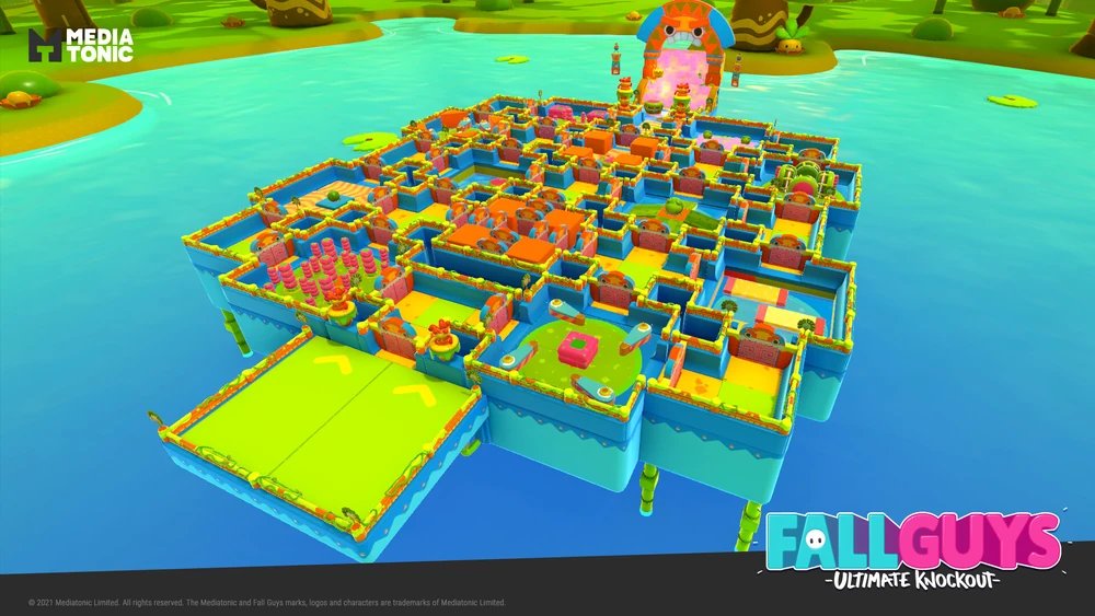 FGUpdatesInfos's tweet photo. @FallGuysGame You meant this puzzly level ? Well too bad, nobody can play it.

If only you didn't vault maps for no reasons ... 🤪 https://t.co/qrJEbe1QoM