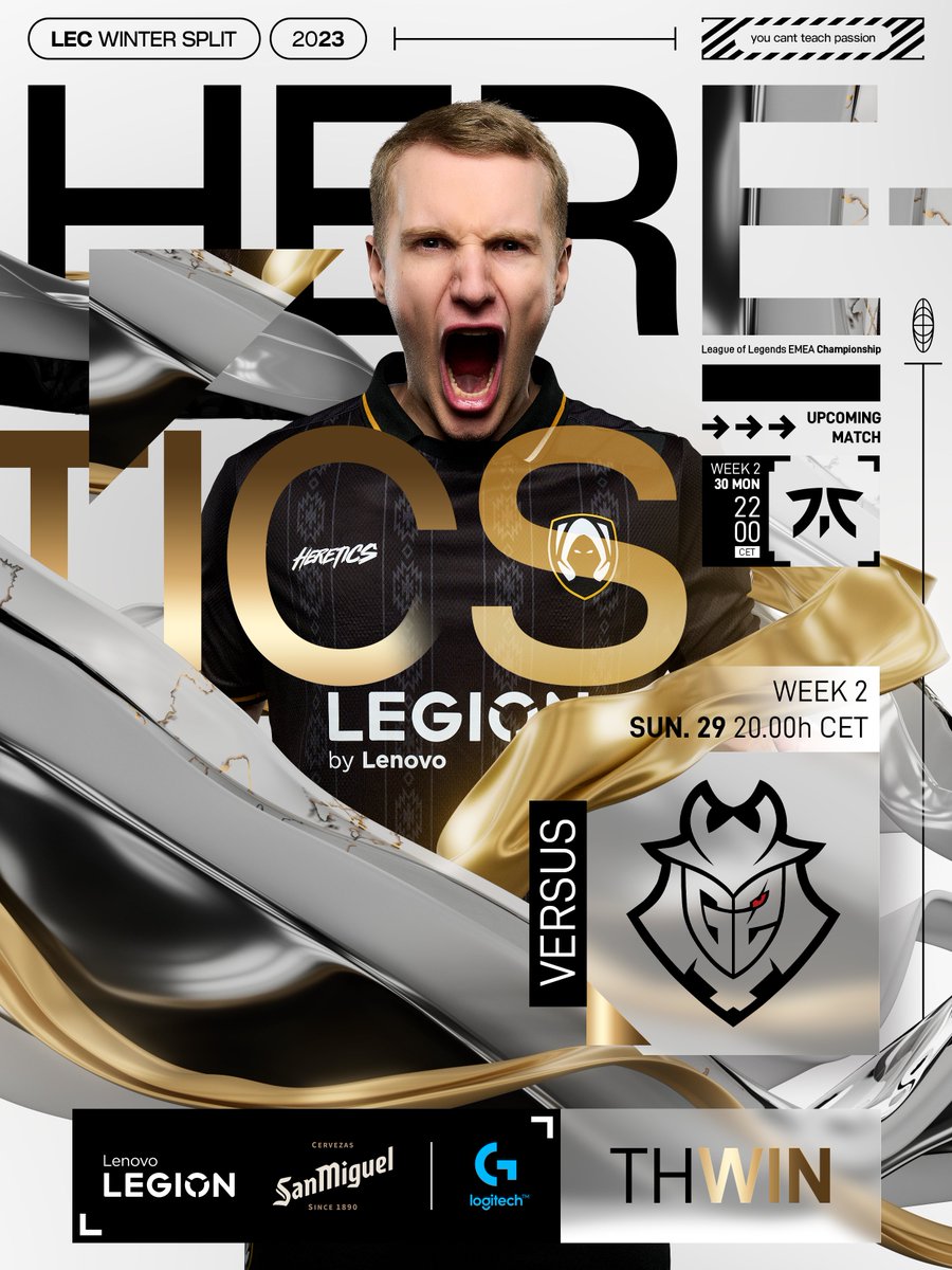 He must face his past.

Time to make a new history.

#VamosHeretics | #THWIN | #LEC