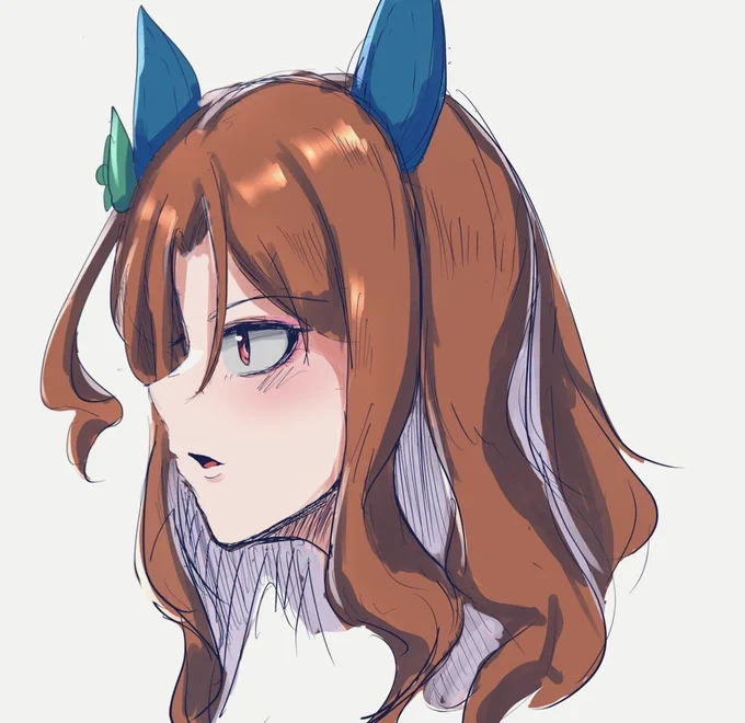 今週描いたやつ #ウマ娘プリティーダービー #キングヘイロー(ウマ娘) #スマートファルコン(ウマ娘)  