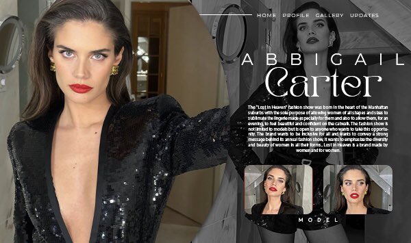 ⠀ ⠀⠀⠀ ⠀  ⠀
⠀⠀⠀⠀━━━ ⠀ ABBIGAIL CARTER 𓆩♡𓆪 
⠀⠀⠀ ⠀⠀⠀ ⠀⠀⠀ ⠀⠀⠀ model ★彡
⠀ ⠀    ⠀