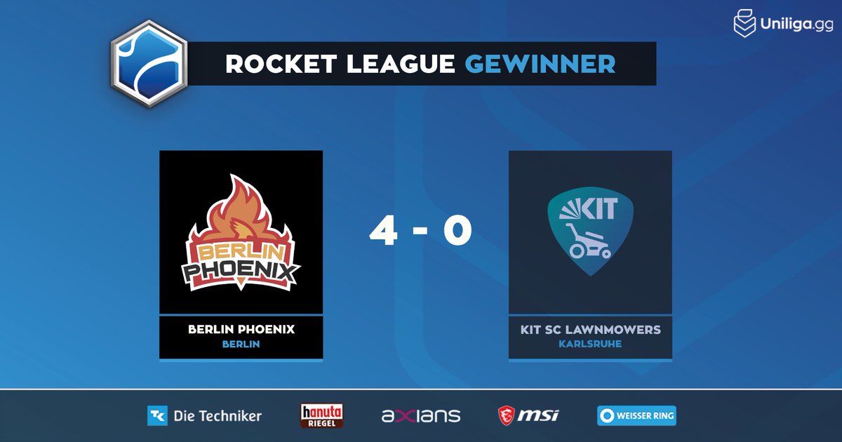 #rocketleague 🏎️

Karlsruhe bleibt der Lieblingsgegner der Berliner, die sich ein Ticket fürs Grand Final gegen Hannover sichern und das gibt es gleich, also rein da ⬇️⬇️

📺 twitch.tv/uniliga