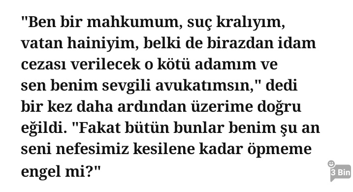 sadeceels's tweet photo. "Bütün bunlar benim şuan seni nefesimiz kesilene kadar öpmeme engel mi?"
#BeyazLeke https://t.co/TJnAjPl9id