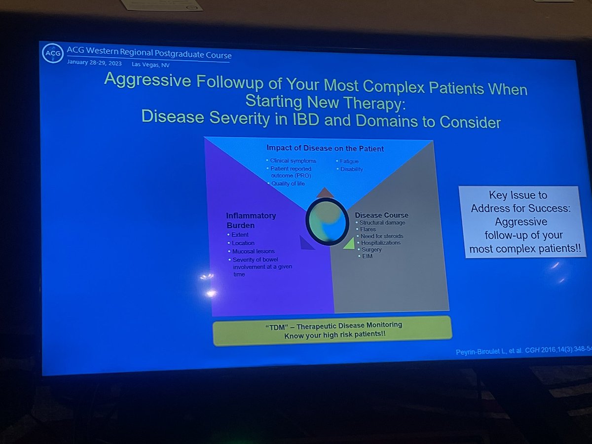 Aasma Shaukat MD MPH (@aasmashaukatmd) on Twitter photo <a href="/AmCollegeGastro/">ACG</a> #acgwesternregional
<a href="/JLeightonMD/">Jonathan Leighton, MD</a> summarizes how to treat refractory IBD. Three pillars:
✔️Treat early and aggressive
✔️Treat to target
✔️Tight control for refractory symptoms: think of sibo, ibs, other enteropathies
<a href="/raman_muthusamy/">Raman Muthusamy</a> @swapnagayam <a href="/AmCollegeGastro/">ACG</a> #acgwesternregional
<a href="/JLeightonMD/">Jonathan Leighton, MD</a> summarizes how to treat refractory IBD. Three pillars:
✔️Treat early and aggressive
✔️Treat to target
✔️Tight control for refractory symptoms: think of sibo, ibs, other enteropathies
<a href="/raman_muthusamy/">Raman Muthusamy</a> @swapnagayam