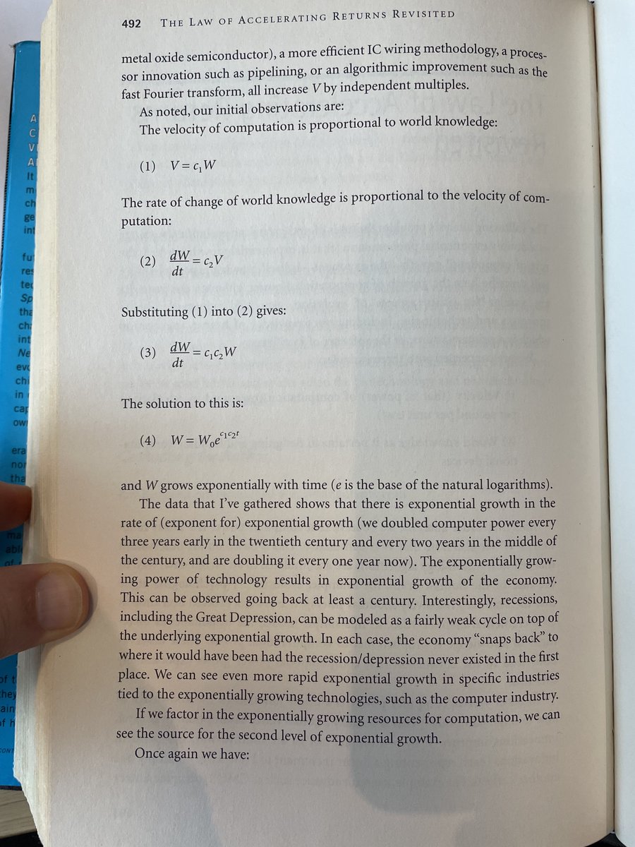 mikejanzen's tweet photo. @paulg Yep. Double exponential derivation from Kurzweil 2005. https://t.co/OUL5K0swvJ