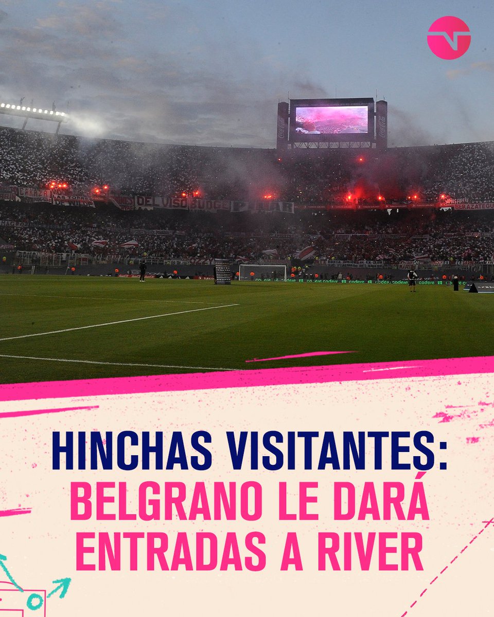 TNTSportsAR's tweet photo. 🚨 CONFIRMADO 🚨

Belgrano comunicó, a través de sus redes sociales, que recibirá hinchas visitantes ante River en la segunda fecha de la #LPFxTNTSports 🏆

👉 Sábado 4/2 a las 19.15hs en Córdoba. https://t.co/YxLr89tXrS