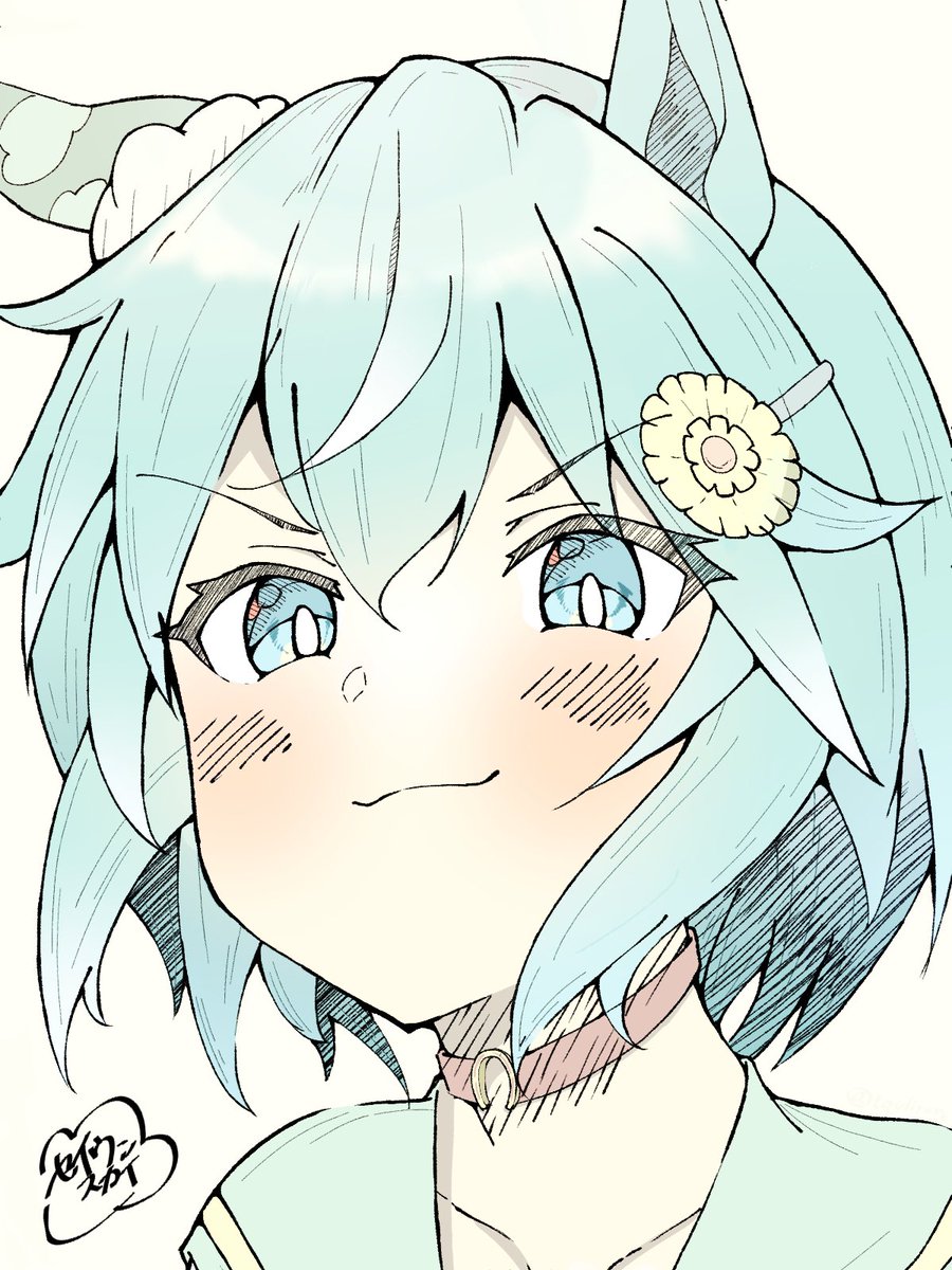 セイウンスカイ(ウマ娘) 「去年6月と今年1月成長中です 」|ﾚｿ⛩のイラスト