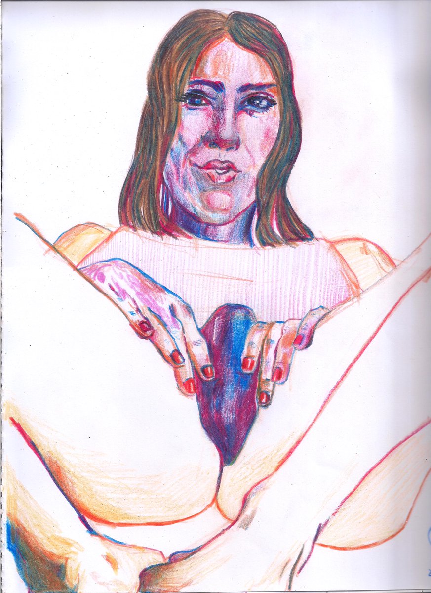 crossdressenko's tweet photo. "Take this" . Slowly. 
Size: A4.

DM for commissions or originals.

#trans #transisbeautiful #beautiful https://t.co/pY58IjgFYe