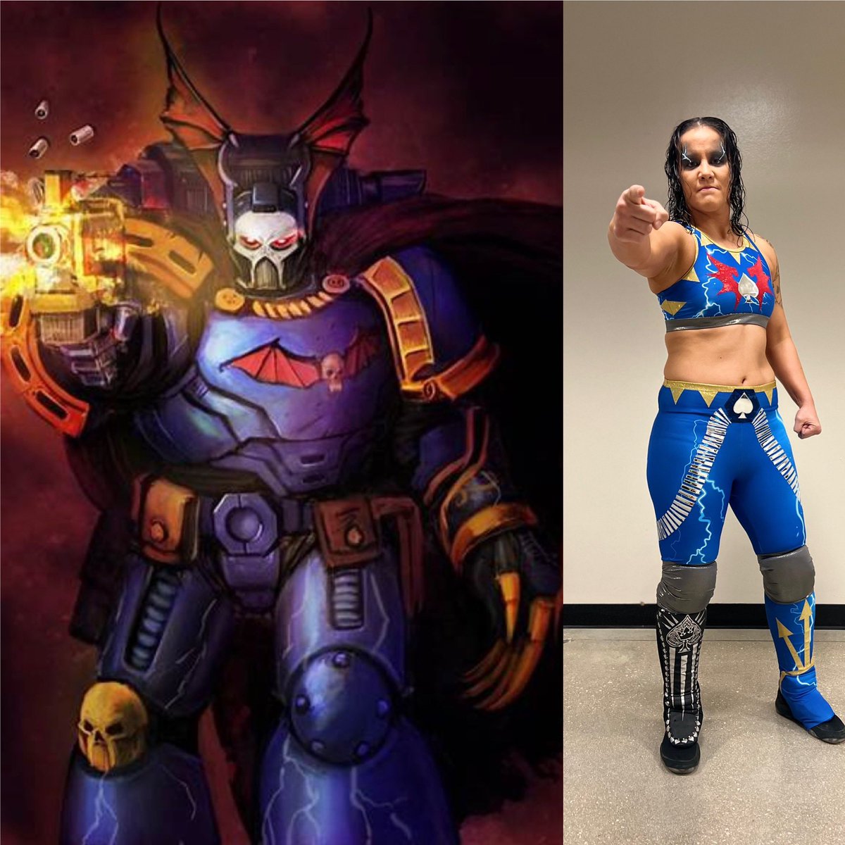 QoSBaszler's tweet photo. “It is better, by far, to be an object of fear than of respect. For one is a truth of the soul &amp; the other an illusion of the mind.” — Konrad Curze, Night Haunter #warhammer40k #NightLords #Shayna4Warhammer #RoyalRumble @warhammer https://t.co/L5o6wOM2d8