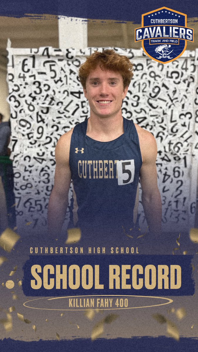 Congratulations to <a href="/KillianFahy/">Killian Fahy</a> on breaking the indoor school record in the 400!!! #wintheday