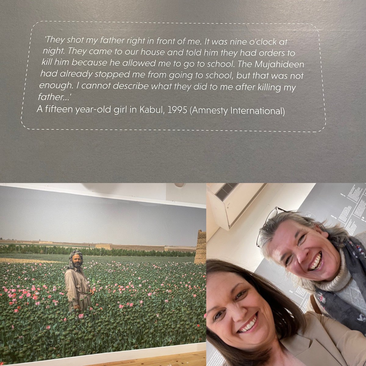 Yesterday I visited the incredible ‘We Are Here, Because You Were There’ exhibition. Heard from Afghan interpreters about their experiences & panellists about resettlement in 🏴󠁧󠁢󠁷󠁬󠁳󠁿. Definitely worth visiting - on til 25th March #nationofsanctuary #afghaninterpreters #ukresettlement