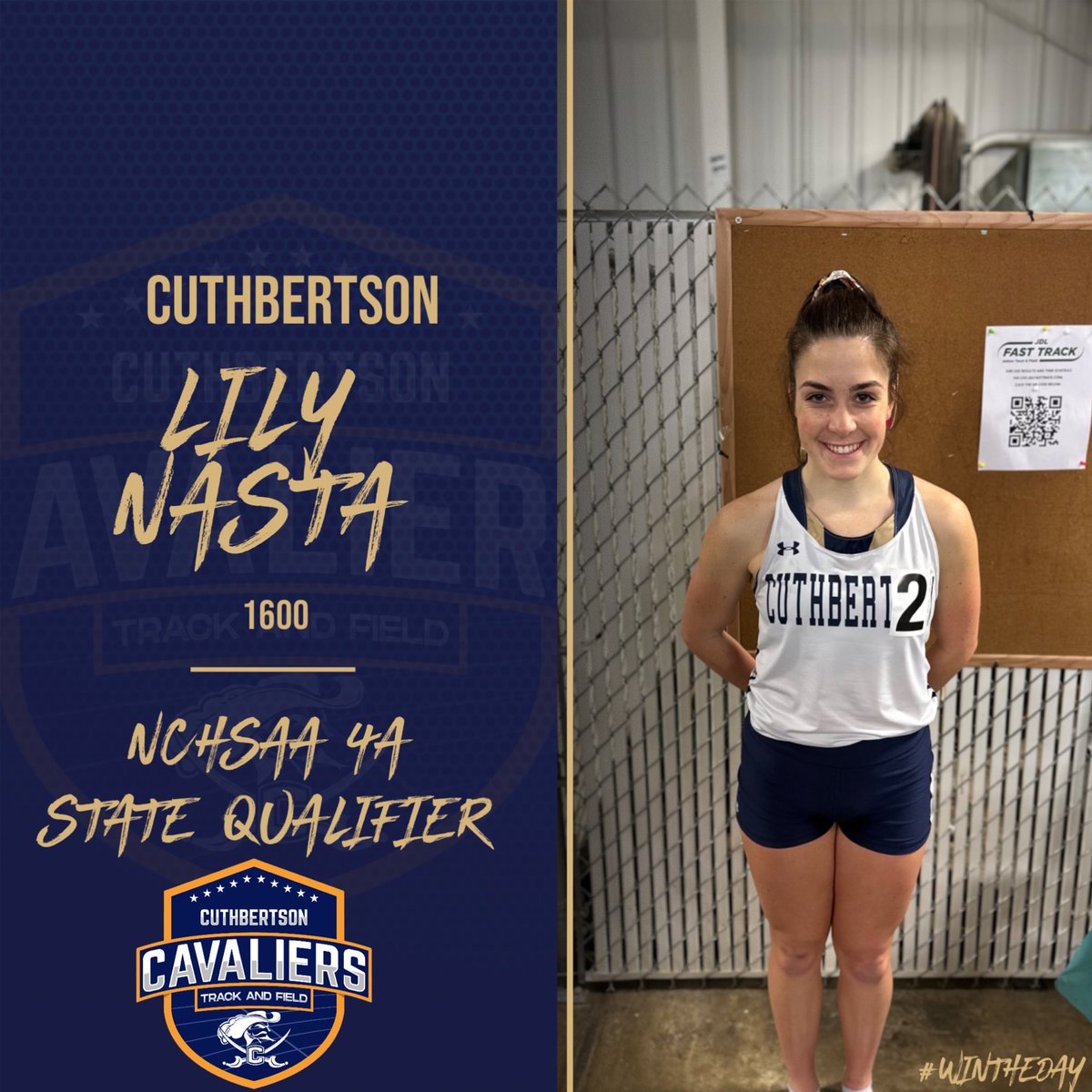 Congratulations to <a href="/LilyNasta/">Lily Nasta</a> on qualifying for the state meet in the 1600!!!! #wintheday