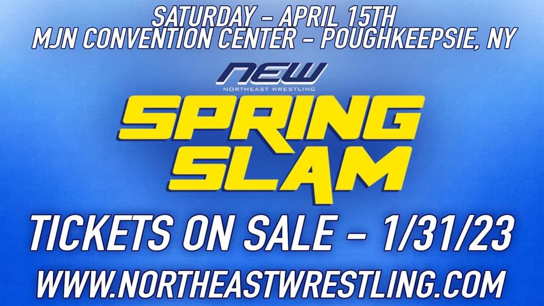 stevencosenza's tweet image. Let&apos;s pack the house @newwrestling1 @RealKurtAngle @starkmanjones #SPRINGSLAM #Spring #Wrestling #Poughkeepsie