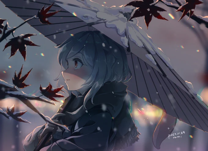 真冬の忘れ傘#多々良小傘 