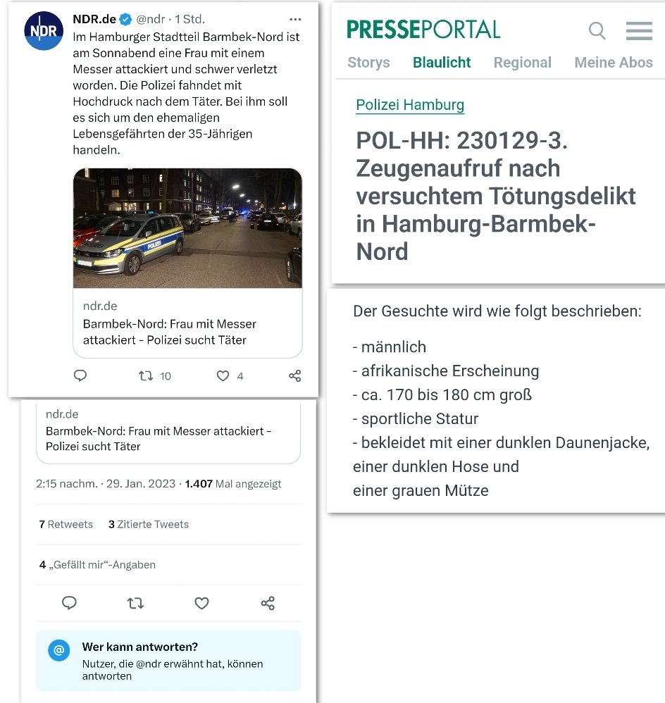 Warum darf die Meldung über die schreckliche #Messerattacke in Hamburg-Barmbek beim NDR nicht kommentiert werden? #ReformOerr #OerrBlog