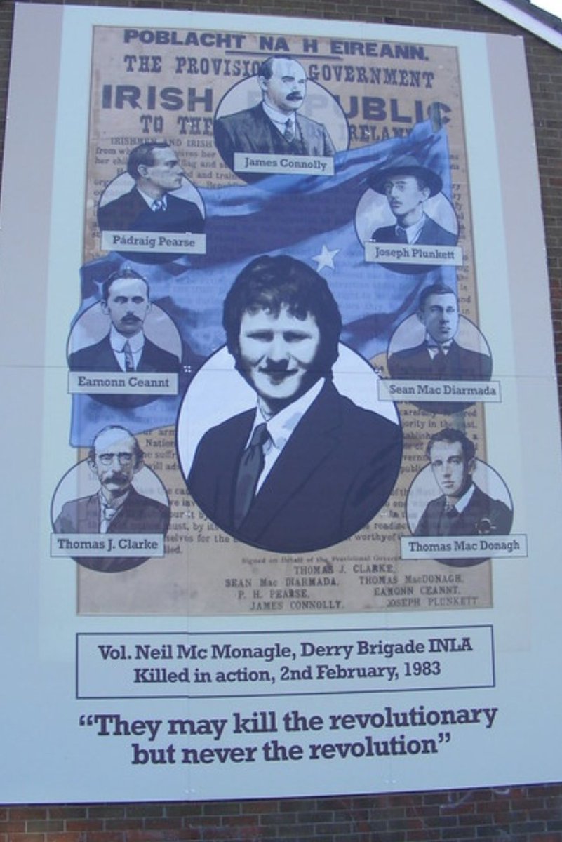 Honoured to have been asked by Derry IRSP to read the main oration at the 40th anniversary for INLA Volunteer Neil McMonagle today in Galliagh. A great turn out for a true revolutionary Republican Socialist, cut down in his prime by the SAS.