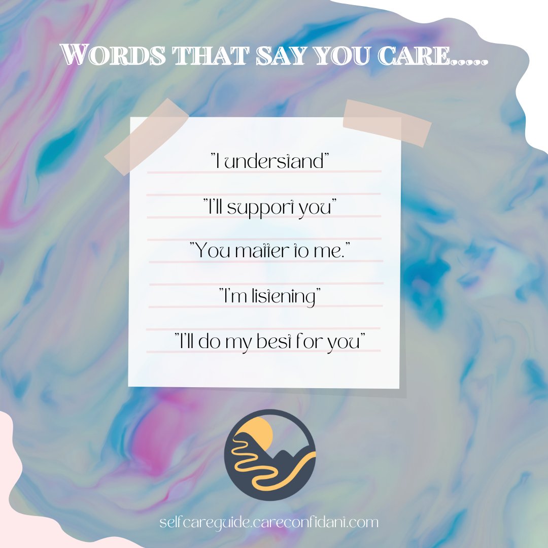 careconfidants's tweet photo. Here are a few phrases that remind us to show our loved ones that we are there for them, every step of the way.
Get Your FREE Self-Care Guide by clicking the link here -https://t.co/Hur3yx2Y7H
#dementia #care #caregivers #caregiver #familycaregivers #seniorsjobs #seniorcaring https://t.co/6y1twaqqEQ