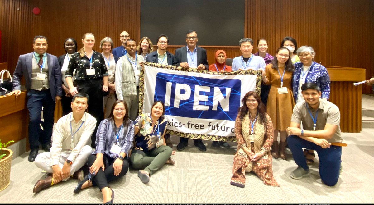 Chinkie Peliño Golle (@chinkiepelino) on Twitter photo IPENers at the <a href="/UNEP/">UN Environment Programme</a> Open Ended Working Group (#OEWG1.2) toward development of a #SciencePolicyPanel on the management of #chemicals and #waste and to prevent pollution is meeting in Bangkok.
Follow IPEN at the meeting at ipen.org/conferences/sc… IPENers at the <a href="/UNEP/">UN Environment Programme</a> Open Ended Working Group (#OEWG1.2) toward development of a #SciencePolicyPanel on the management of #chemicals and #waste and to prevent pollution is meeting in Bangkok.
Follow IPEN at the meeting at ipen.org/conferences/sc…