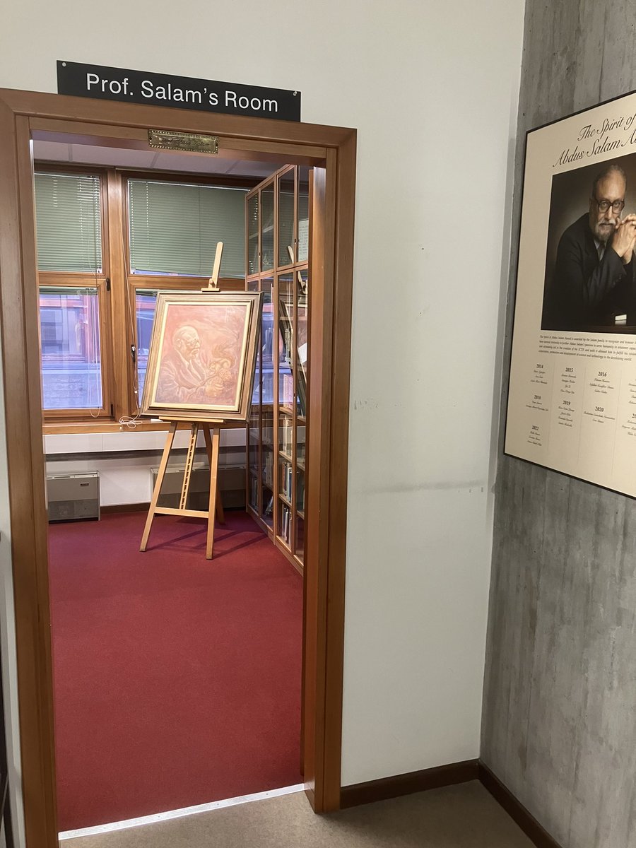 TWASnews's tweet photo. Happy birthday to @TWASnews founder Abdus Salam (it is always inspiring to visit Prof. Salam’s room at @ictpnews)! https://t.co/oV5DExb1UM