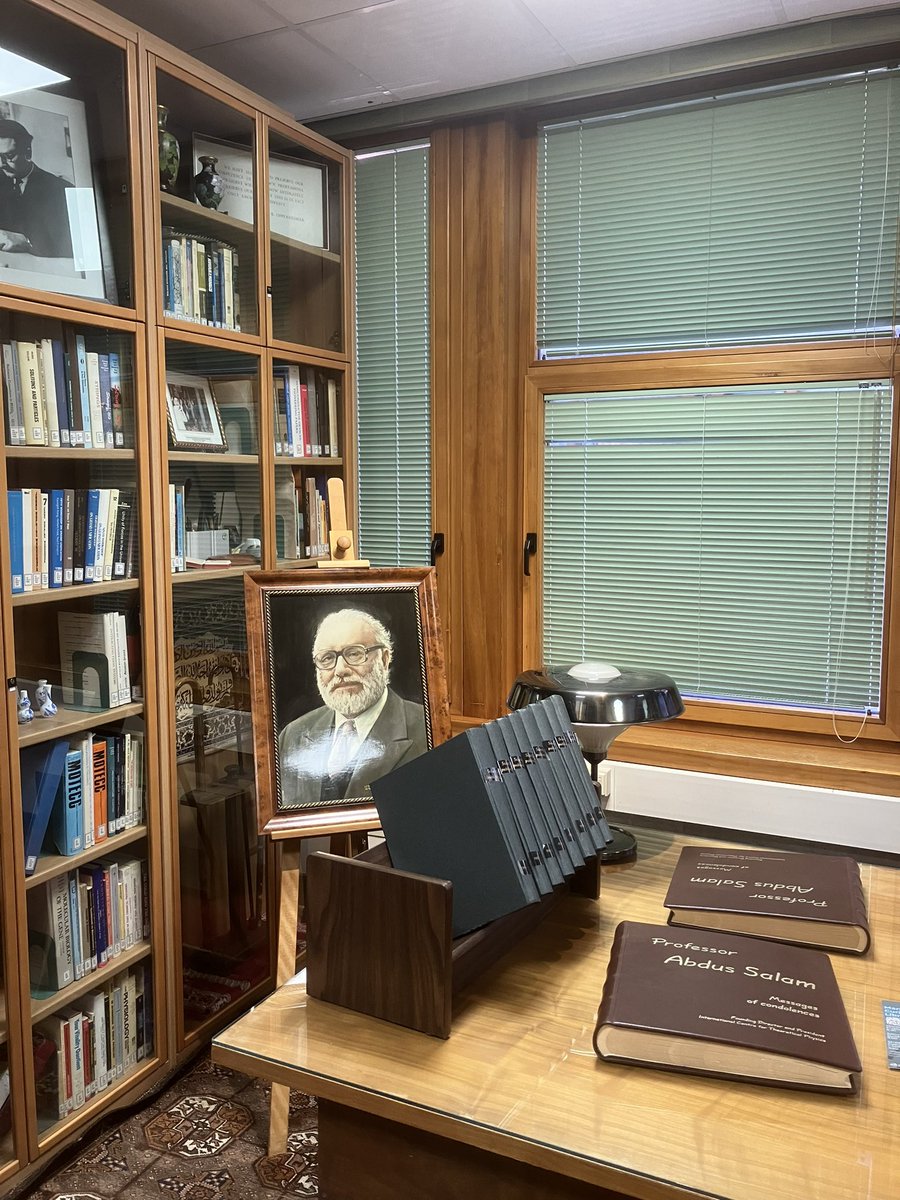 TWASnews's tweet photo. Happy birthday to @TWASnews founder Abdus Salam (it is always inspiring to visit Prof. Salam’s room at @ictpnews)! https://t.co/oV5DExb1UM