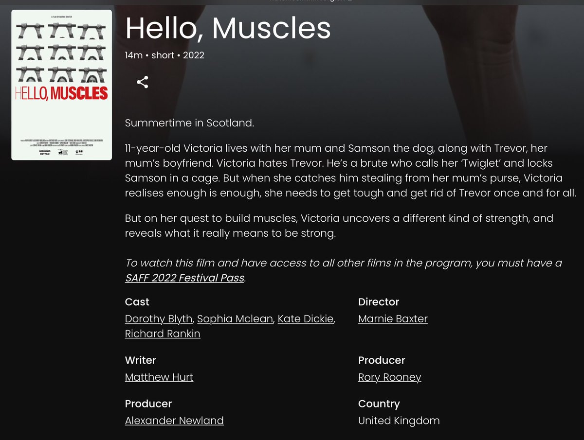 RankReckoneers's tweet photo. You can now watch the #ShortFilm #HelloMuscles, with #RichardRankin, online, by purchasing an SAFF 2022 Festival Pass, at https://t.co/Pzf7Xu0b42.
#Trevor? #BitOfADick 😉 #Twiglet? #StrongerThanYou 😂
#YoungCarers 👊🏼💪🏼🫶🏼 https://t.co/JYTGketpgV