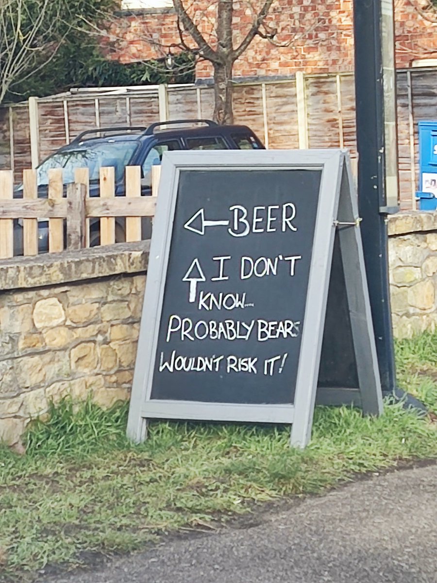 Outside a pub in Raunds 😀