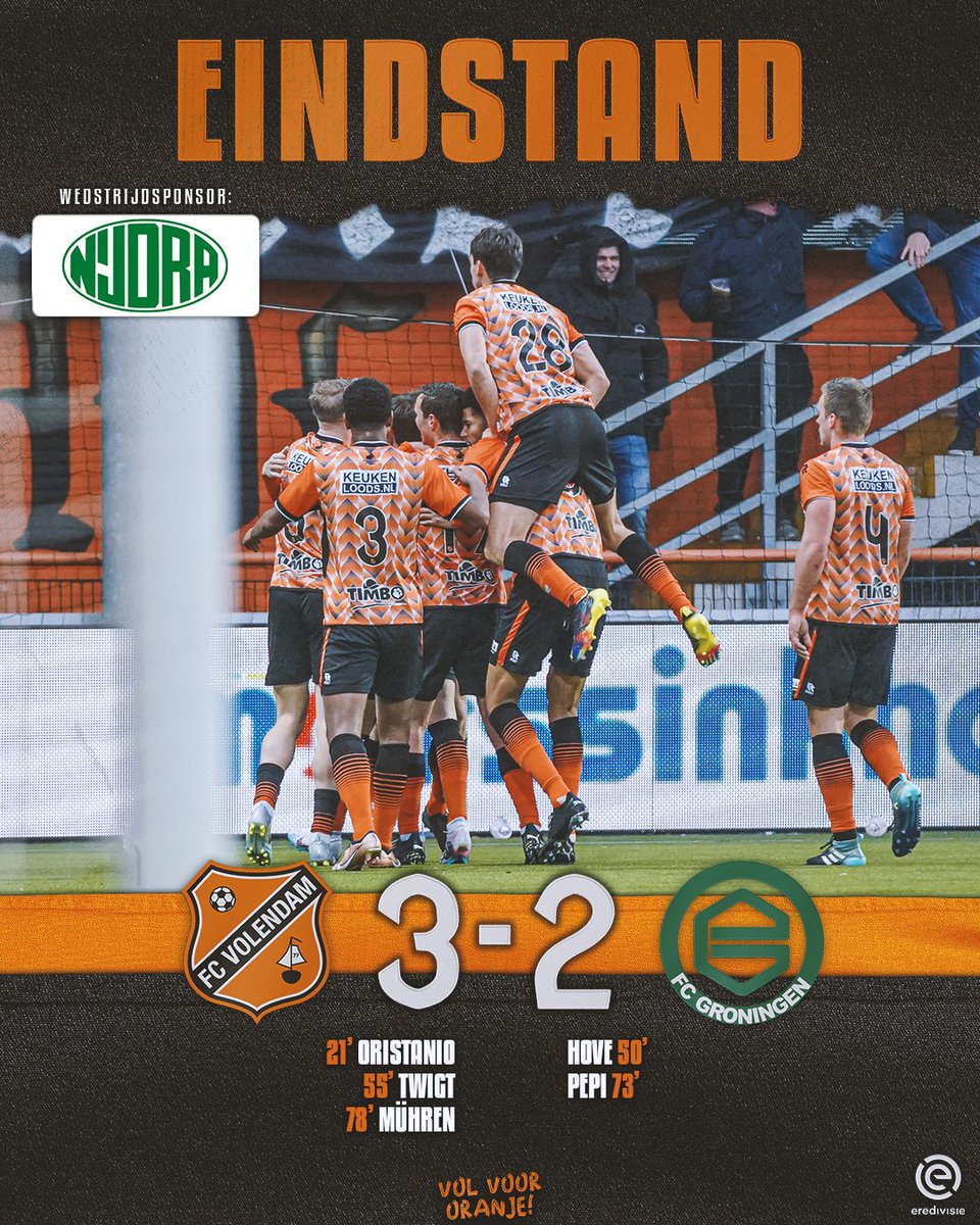 🟠⚫ ✘ 🟢⚪️

😍 VEERKRACHT! 

#VOLGRO | #VolVoorOranje