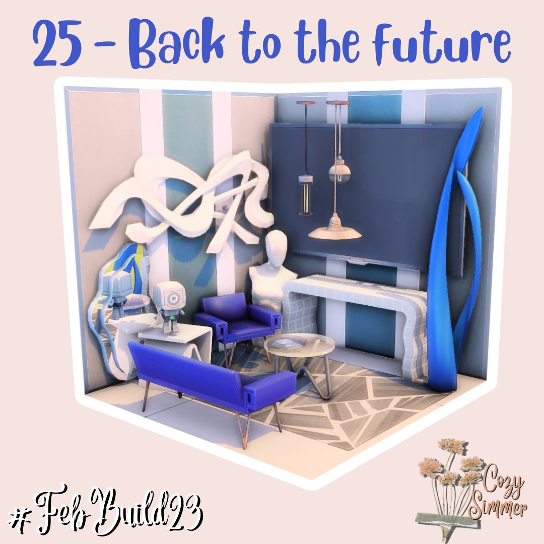 Cozy_Simmer's tweet photo. 💙Day 25 - Back to the future💙
So! A futuristic build! I struggled with this! Turns out, The Sims does NOT have enough futuristic furniture lol! I felt a white and minimalist feel would work best! 💖
@TheSims #ShowUsYourBuilds #FebBuild23 https://t.co/9dAzPH7WcN