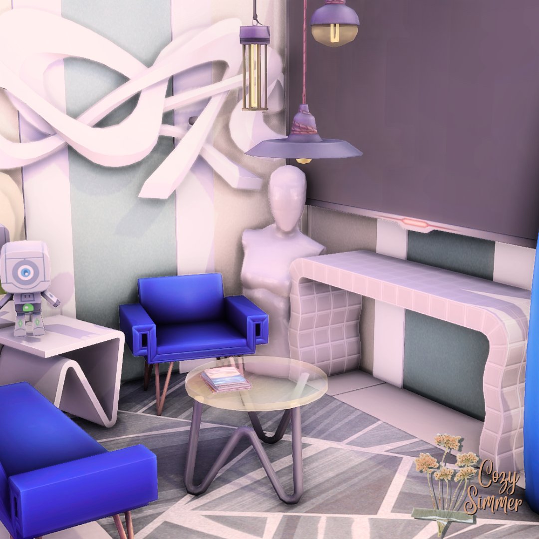 Cozy_Simmer's tweet photo. 💙Day 25 - Back to the future💙
So! A futuristic build! I struggled with this! Turns out, The Sims does NOT have enough futuristic furniture lol! I felt a white and minimalist feel would work best! 💖
@TheSims #ShowUsYourBuilds #FebBuild23 https://t.co/9dAzPH7WcN