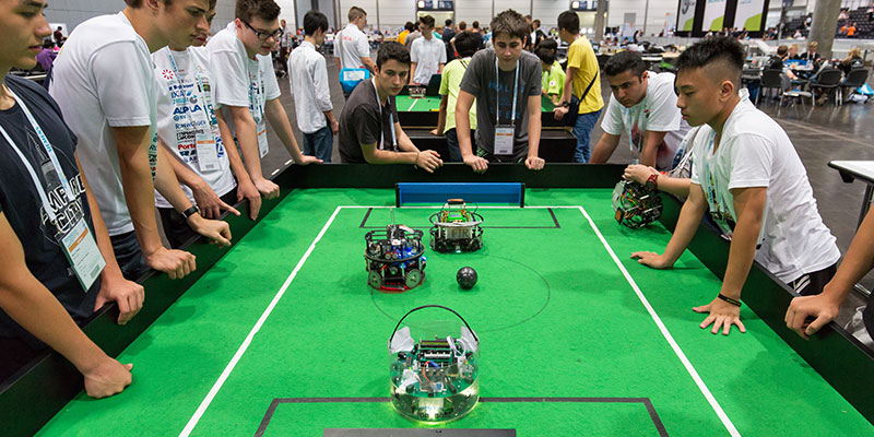 Fédération FR de robotique 🇫🇷🤖 (@ffrobotique) on Twitter photo 🏆🤖 La + grande compétition mondiale d'#ingénierie #robotique des chercheurs mais aussi des enfants se tiendra à #Bordeaux en 2023
🗨 Vous pourrez visiter les matchs commentés
😇 Devenez bénévole pour aider sur de nombreuses taches : 2023.robocup.org/devenir-benevo…
➡️ <a href="/RoboCup2023/">RoboCup2023 Bordeaux</a> 🏆🤖 La + grande compétition mondiale d'#ingénierie #robotique des chercheurs mais aussi des enfants se tiendra à #Bordeaux en 2023
🗨 Vous pourrez visiter les matchs commentés
😇 Devenez bénévole pour aider sur de nombreuses taches : 2023.robocup.org/devenir-benevo…
➡️ <a href="/RoboCup2023/">RoboCup2023 Bordeaux</a>