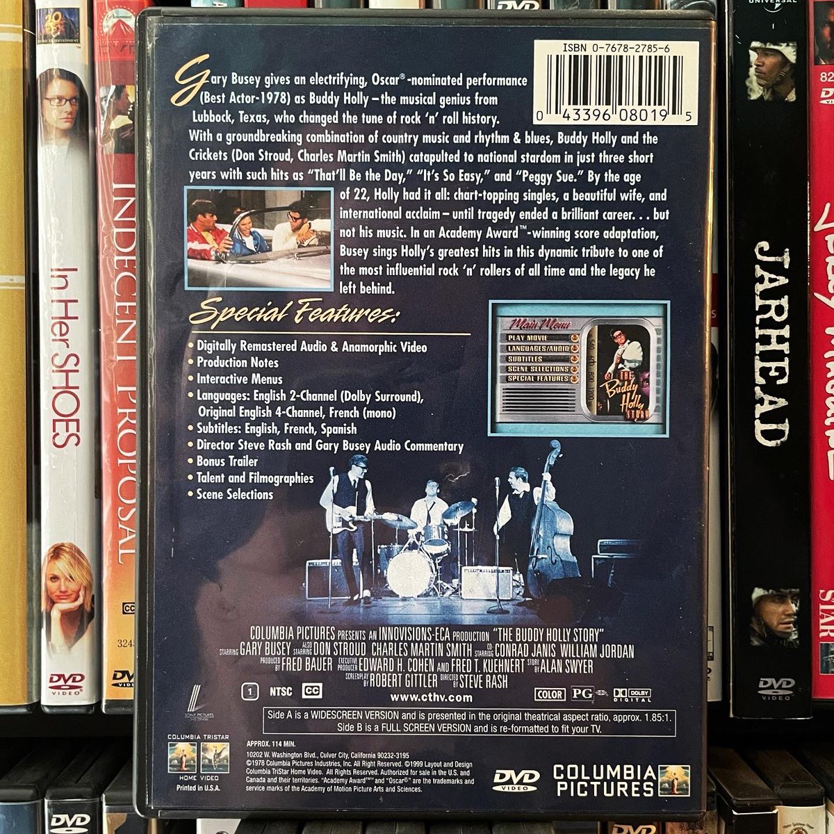 “Whoo! Gave my heartbeat a little skip, y'all”
#thebuddyhollystory #1978movie #70scinema #buddyholly #garybusey #donstroud #steverash #charlesmartinsmith #conradjanis #dickoneill #amyjohnston #williamjordan #paulmooney #albertpopwell #biopic #dvd #dvdcollection #dvdcollector