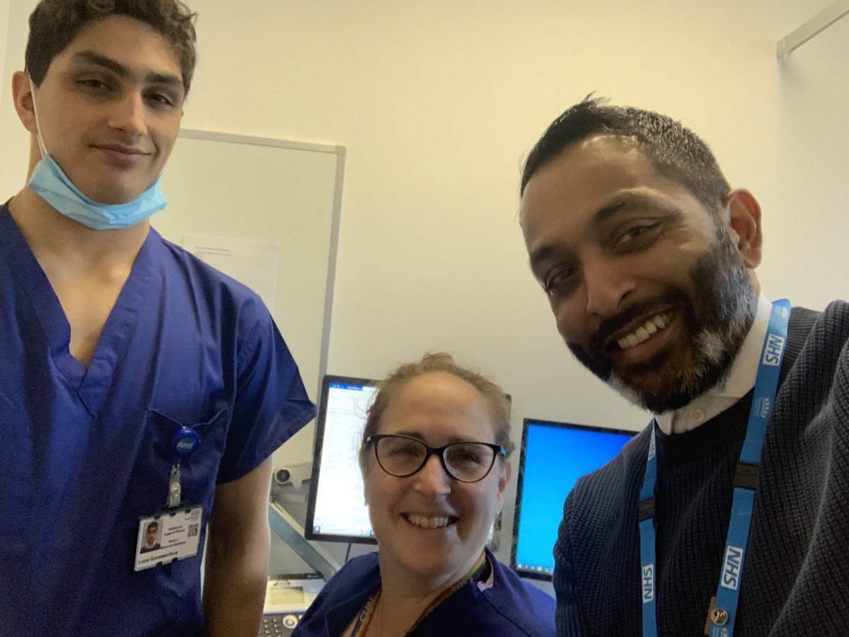 Nice! Team G and T last week @NorthBristolNHS | Luca enjoying his gap year with his first HCA shift on 7A, coming to say hello on his break to mum @MedicineNbt and dad @NmskNbt !!!! #nbtproud