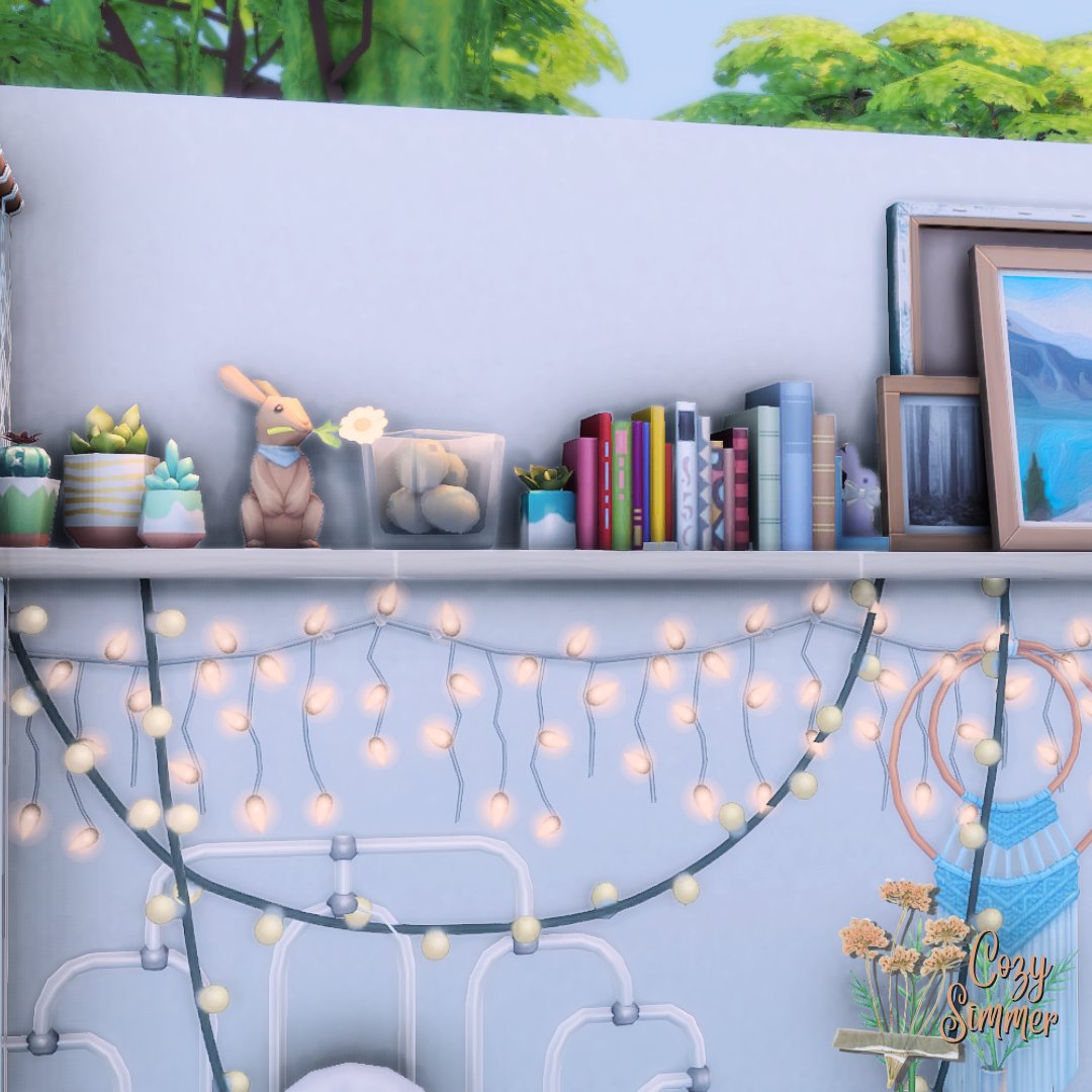 Cozy_Simmer's tweet photo. 🌱28 - Current era🌱
So, instead of my favorite era, I went for the current era. I don't know, I can't really decide on a favorite one, so I made it easy for myself and just recreated my current room (kind of)✨💕
@TheSims #ShowUsYourBuilds #FebBuild23 https://t.co/bCYb0UCFJ7