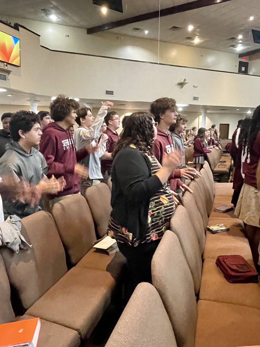 SCAJRHIGH's tweet photo. What a great week! Jr High Chapel AND Winter Sports Recognition! #GoSaders ⚽️🏀💯 https://t.co/YJeRs7UobS