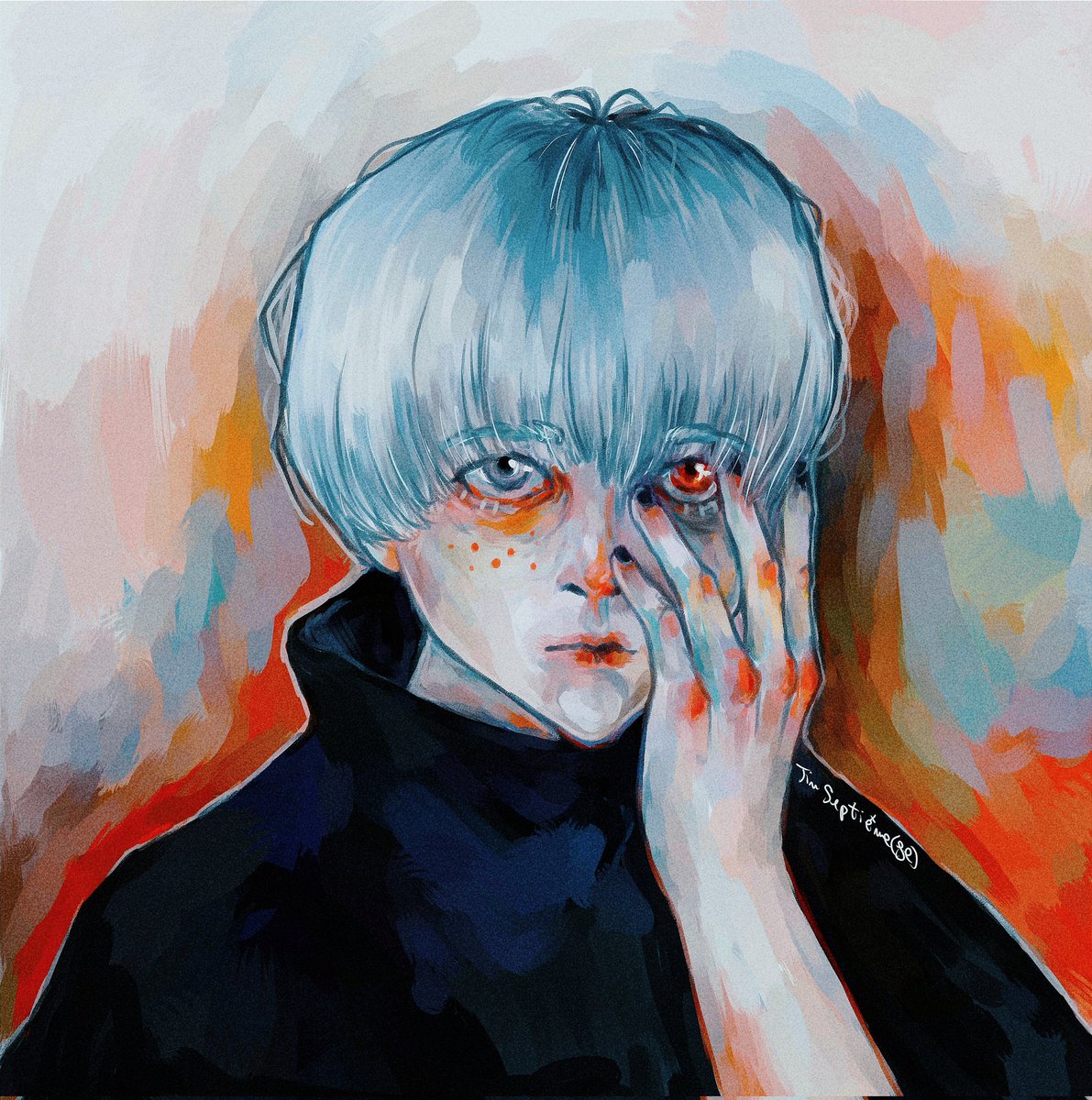JinSeptieme's tweet photo. My drawing of #kaneki from #tokyoghoul ♥️🩸🩸.
- #kanekifanart #ghoul #haise #drawinganime ^^)/♥️ https://t.co/DH3Si1kb6f