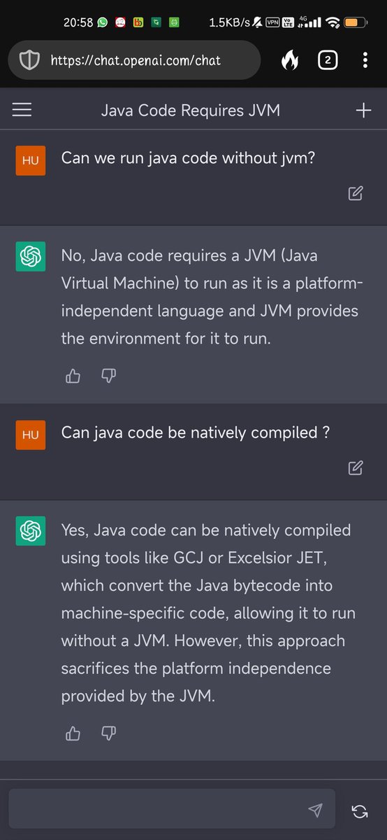CatGPT_'s tweet photo. @jjenkov @javinpaul Is ChatGpt ignorant ? https://t.co/XfgxZK5XfQ
