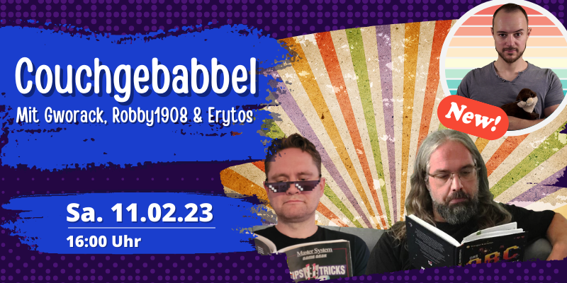 SHOWBASTERS's tweet photo. Das #Gebabbel geht in die zweite Runde! @OnkelGworack und @Robb19081 haben noch lange nicht alles präsentiert, was die nostalgische Spieleindustrie zu bieten hat. Und diesmal bekommen sie Verstärkung: @erytos_tv wird sein Wissen mit einbringen. 
Ein Muss für jeden #Retro-Fan! https://t.co/WW7Ie6ljMd
