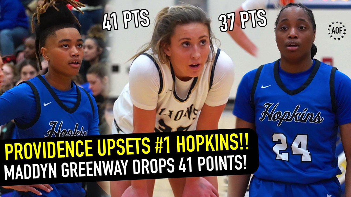 Jack Pfeiffer (@andonefilms) on Twitter photo Maddyn Greenway Drops 41 vs Undefeated Hopkins!! Providence Upsets #1 Team In Minnesota! <a href="/maddyngreenway/">maddyn greenway</a>
Video πΊ: youtu.be/bbwKYECVDoI Maddyn Greenway Drops 41 vs Undefeated Hopkins!! Providence Upsets #1 Team In Minnesota! <a href="/maddyngreenway/">maddyn greenway</a>
Video πΊ: youtu.be/bbwKYECVDoI