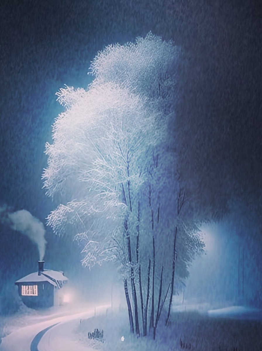 Snowy night.❄️❄️
#photo #nature #quiet #WinterWalk #life